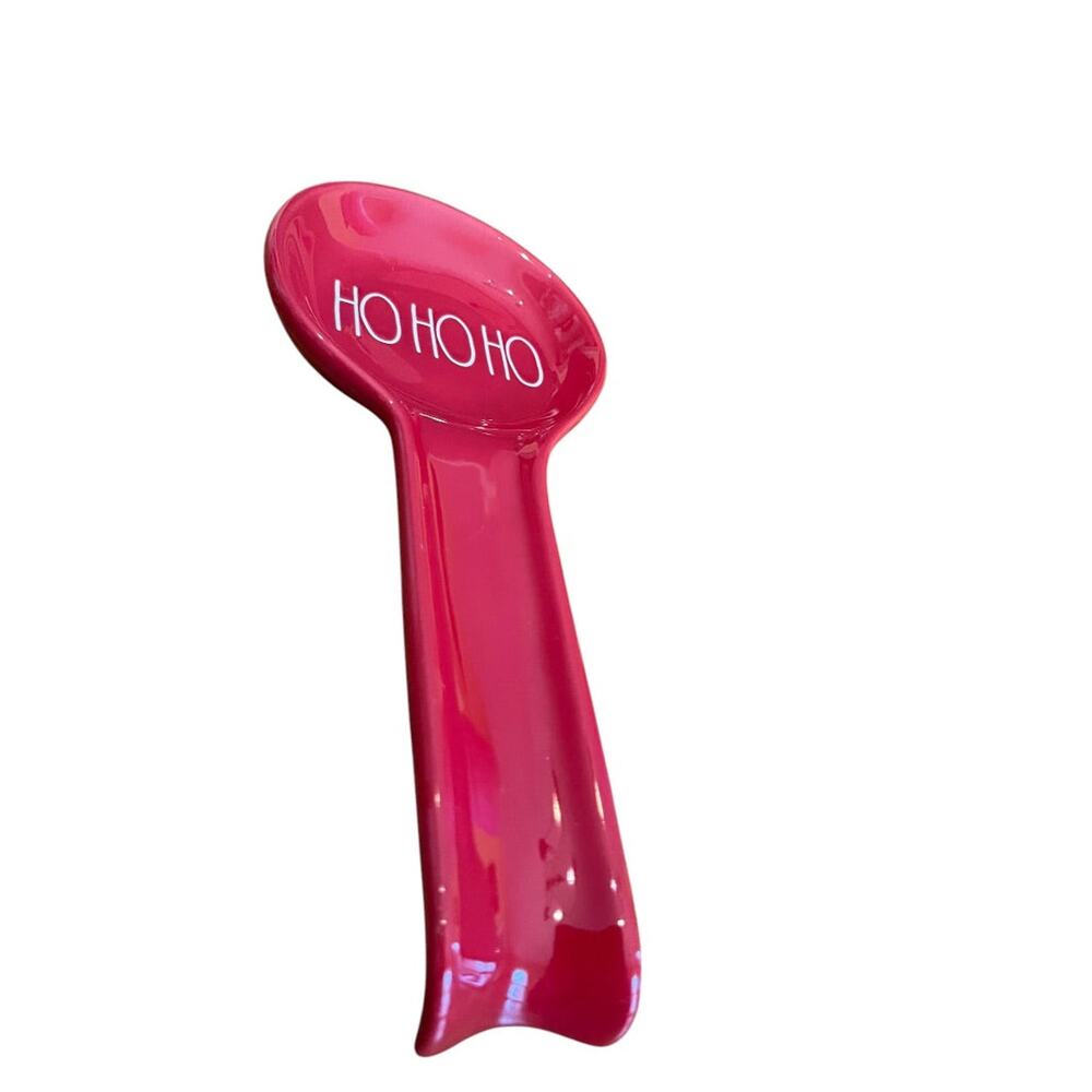 Rae Dunn Artisan Collection Magenta Spoon Rest Ceramic Red